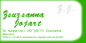 zsuzsanna jojart business card